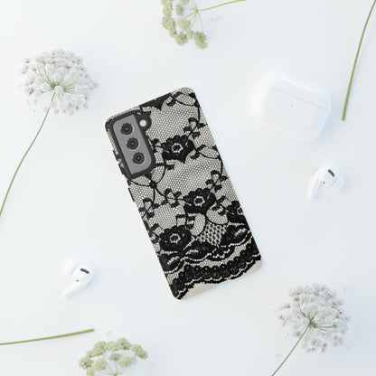 Lilrunge Gothic Flower - Protective Phone Case