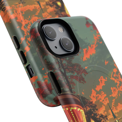 Mid-Century Nostalgia Streetscape iPhone 14 | Tough+ Phone Case