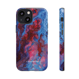 Deep Red Ink Art Phone Case - Protective - Protective Phone Case