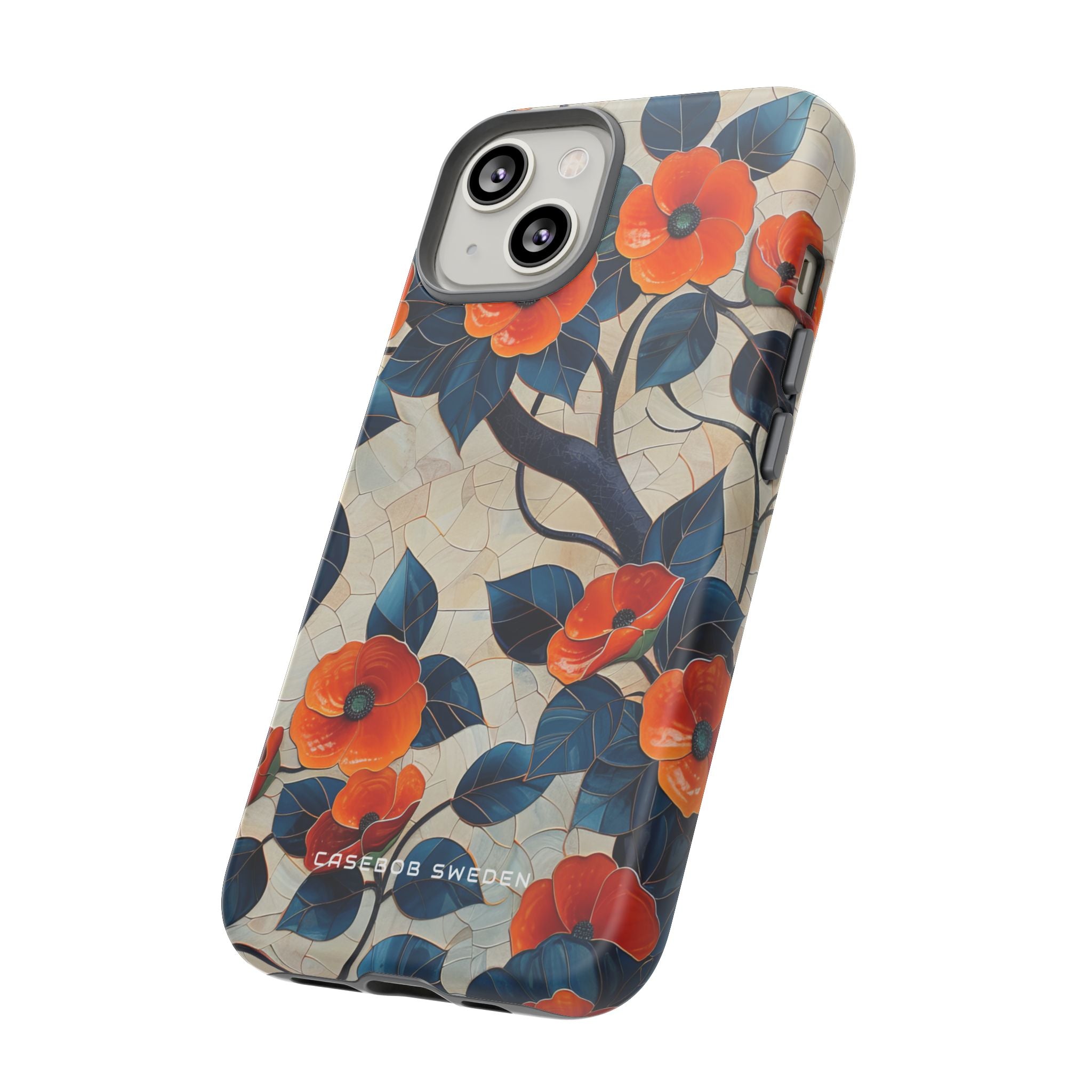 Orange Blossoms Mosaic Harmony iPhone 14 - Tough Phone Case