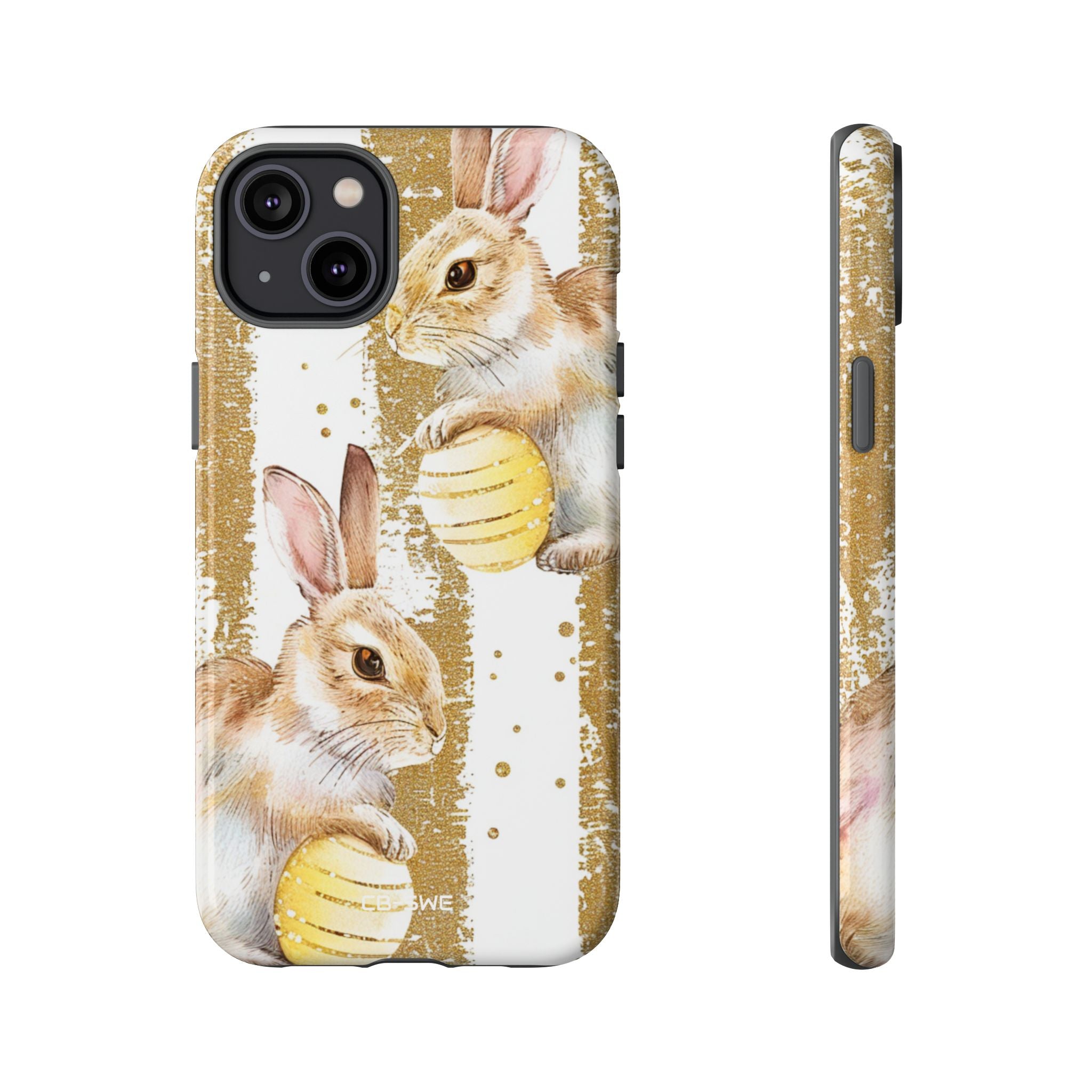 Bunnies Hold Eggs - iPhone Case