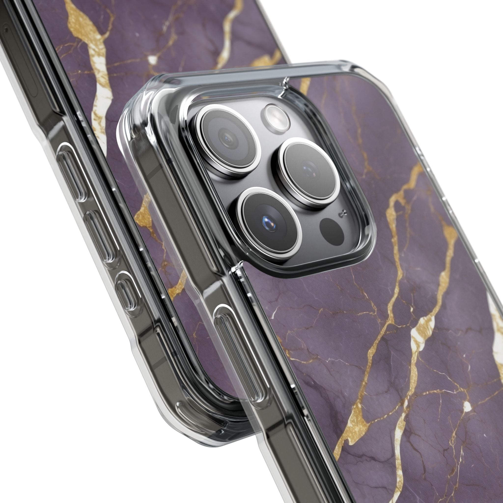Golden Veins Flowing iPhone Case - Impact