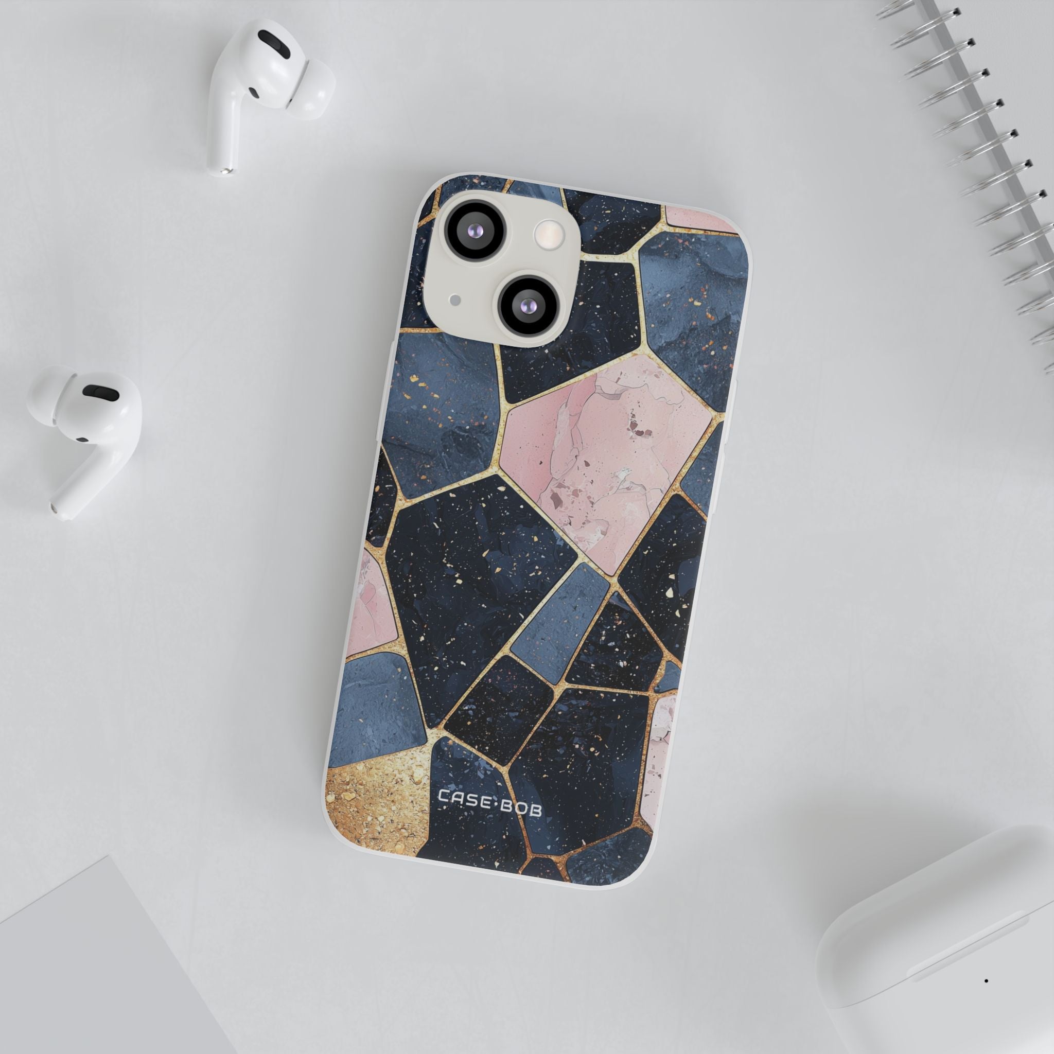 Golden Mosaic iPhone 13 mini Case - Soft