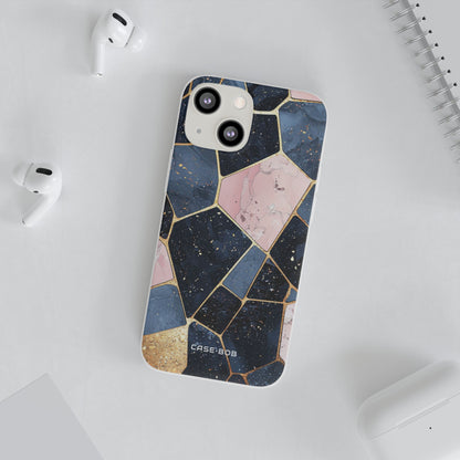 Golden Mosaic iPhone 13 mini Case - Soft