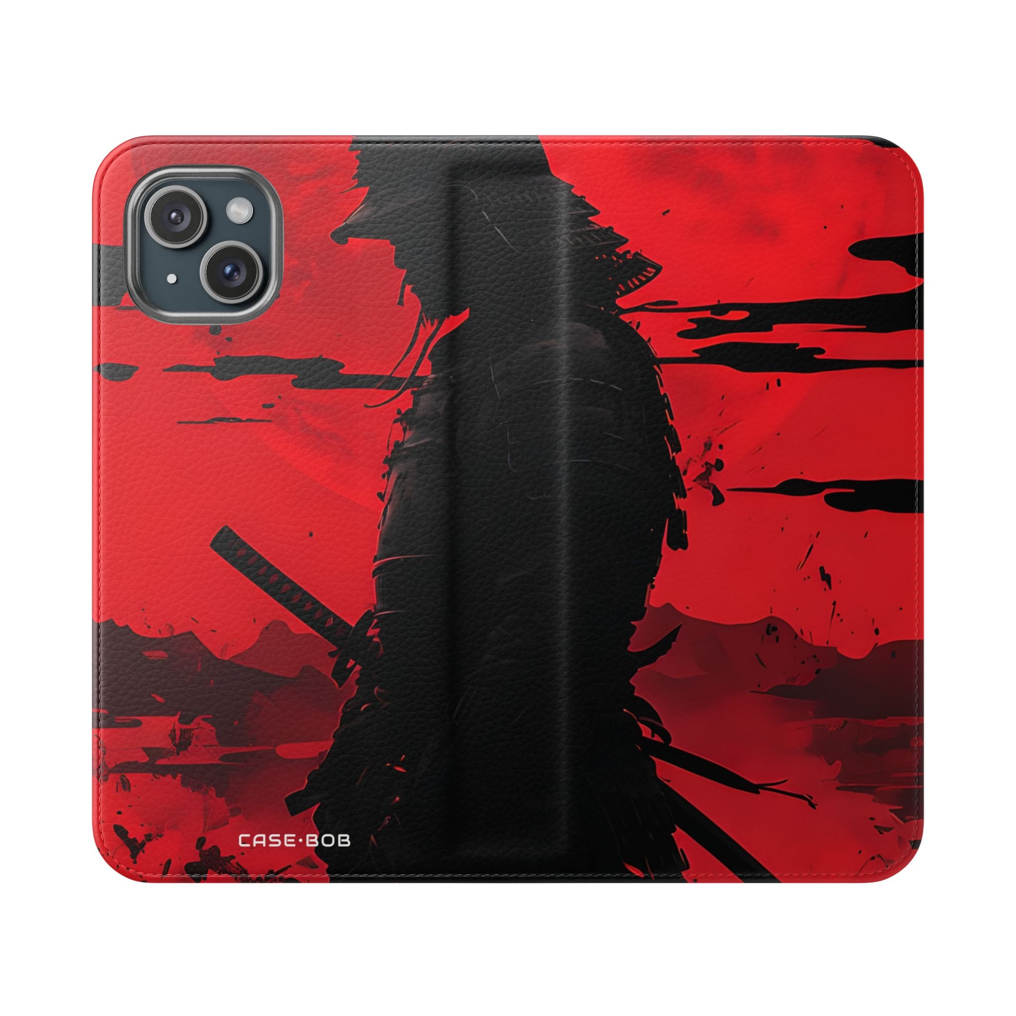 Samurai Moon - iPhone 15 Plus Case - Wallet