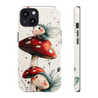 Mushrooms Entertain Fairies - iPhone Case