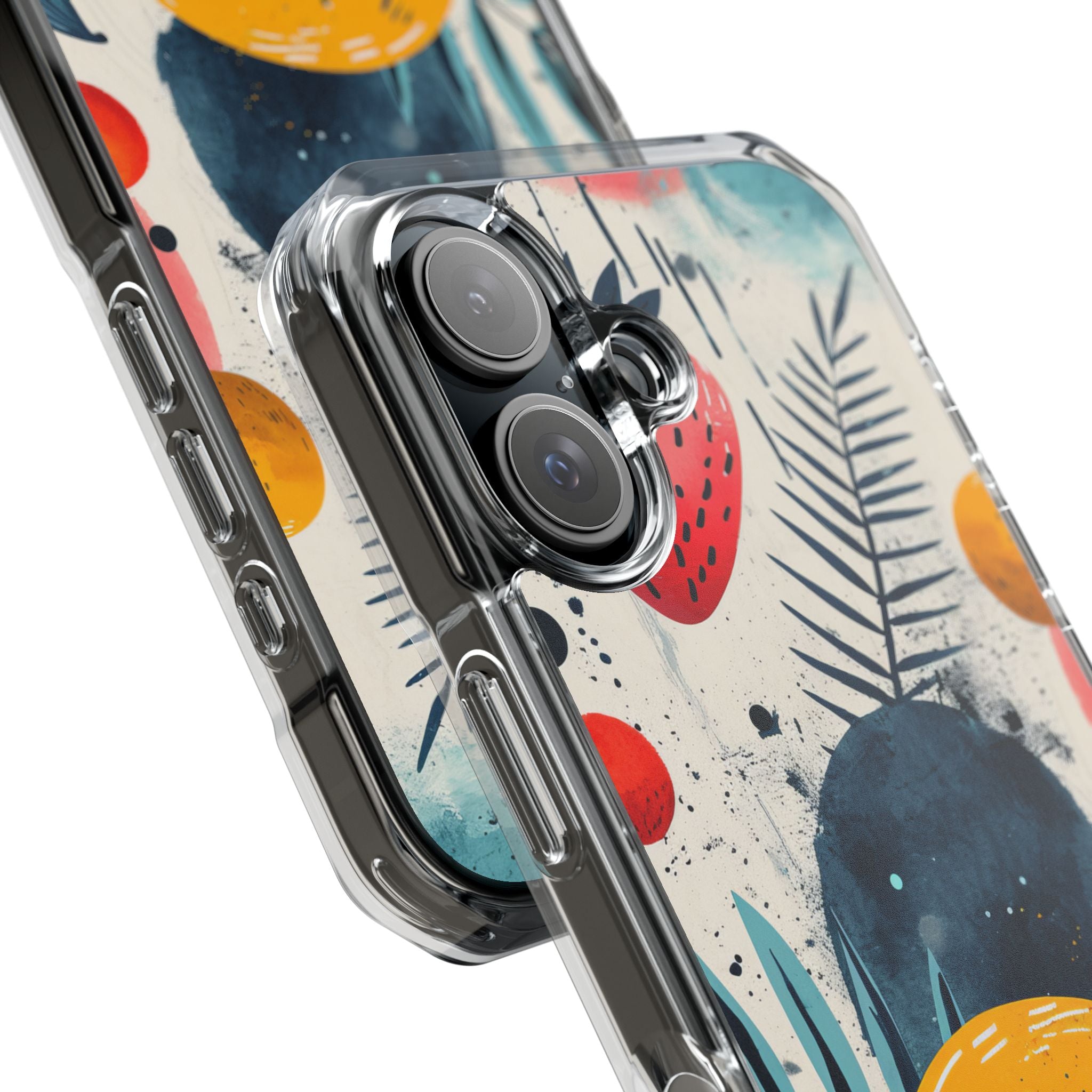 Vibrant Fruit Canvas - Clear Impact iPhone 16 Phone Case