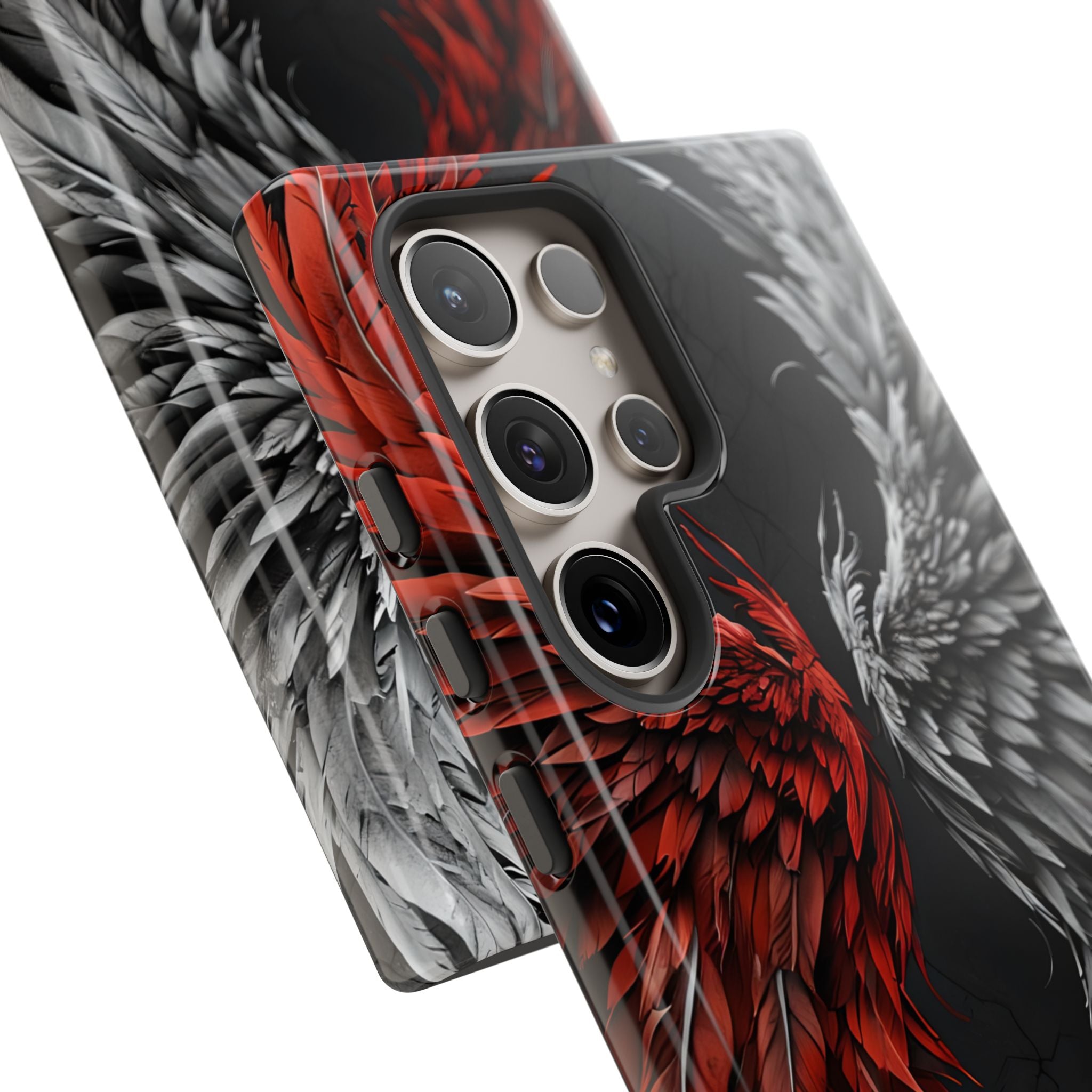 Crimson White Wings Samsung S24 Ultra Case - Tough