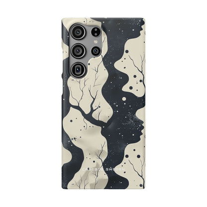 Organic Fluid Silhouettes with Cosmic Depth Samsung S23 - Slim Phone Case