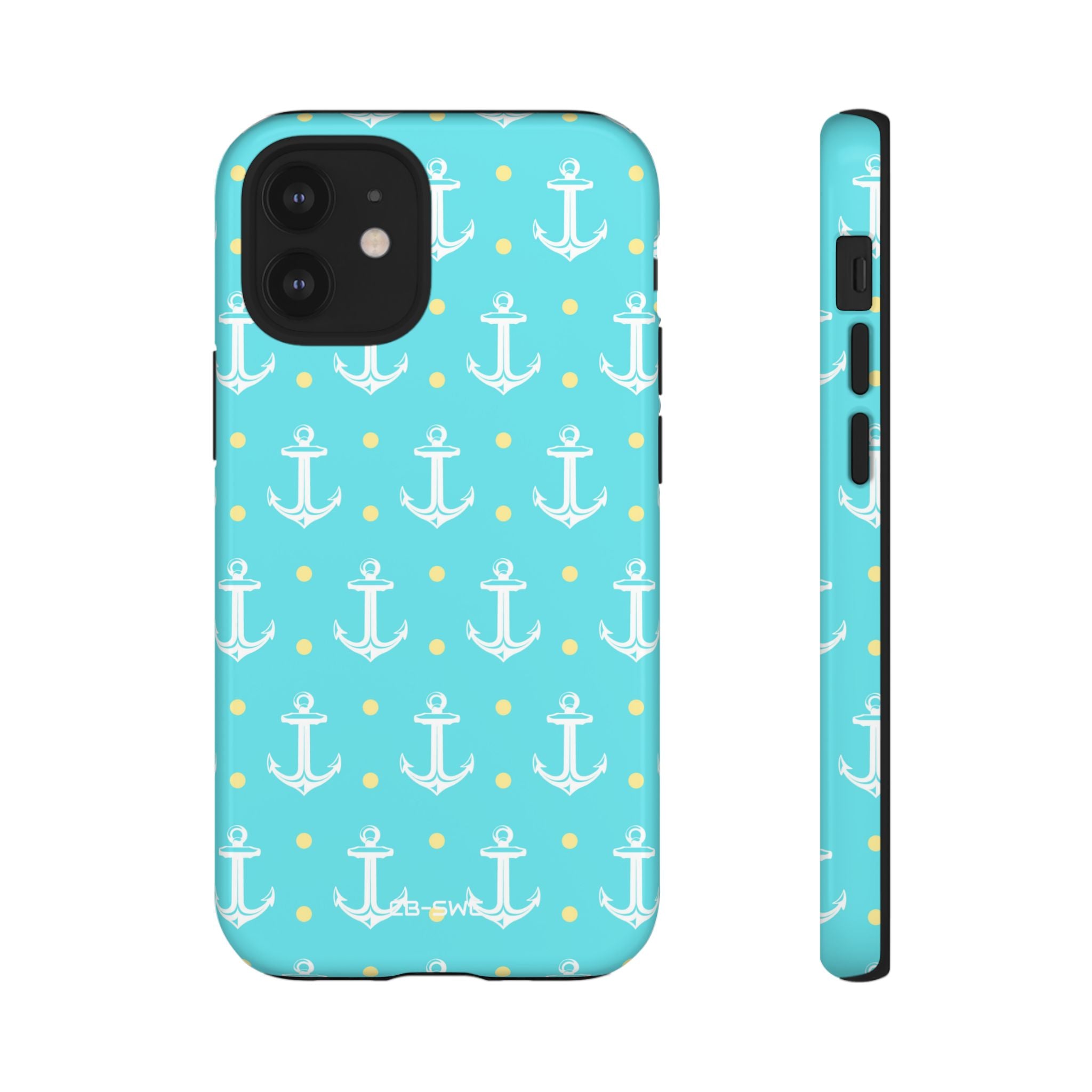 Nautical Anchors & Dots - iPhone Case