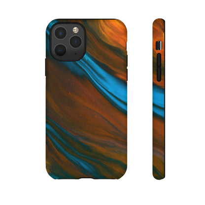 Orange Swipes Ink Art iPhone Case (Protective) iPhone 11 Pro Matte Phone Case