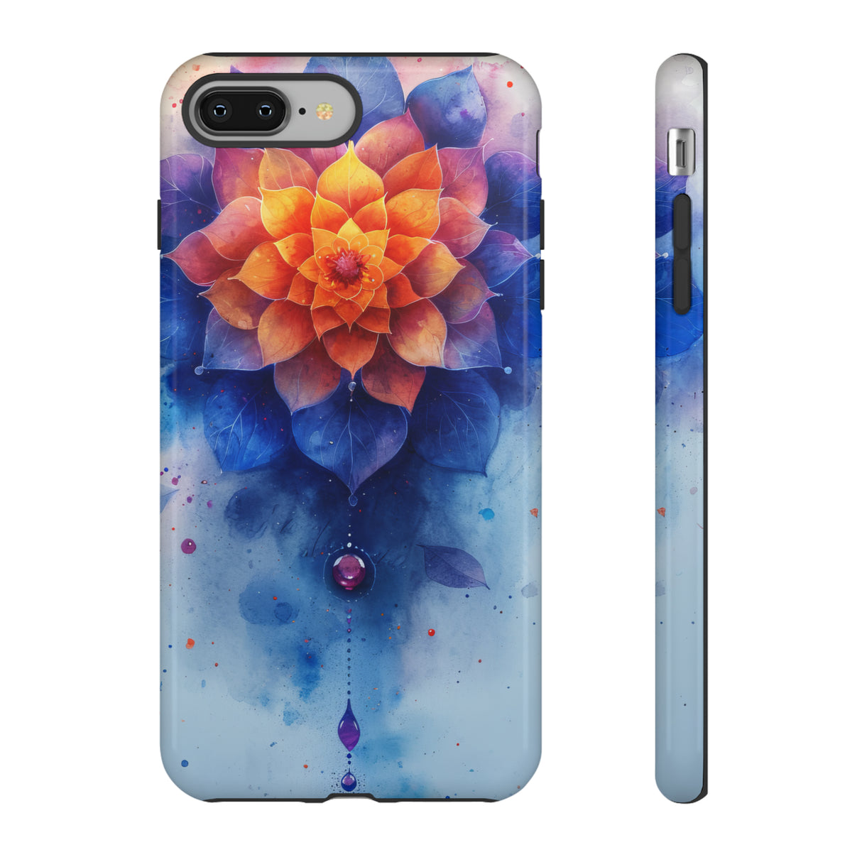 Blaue Rose Mandala Serenity - Schutzhülle fürs Handy