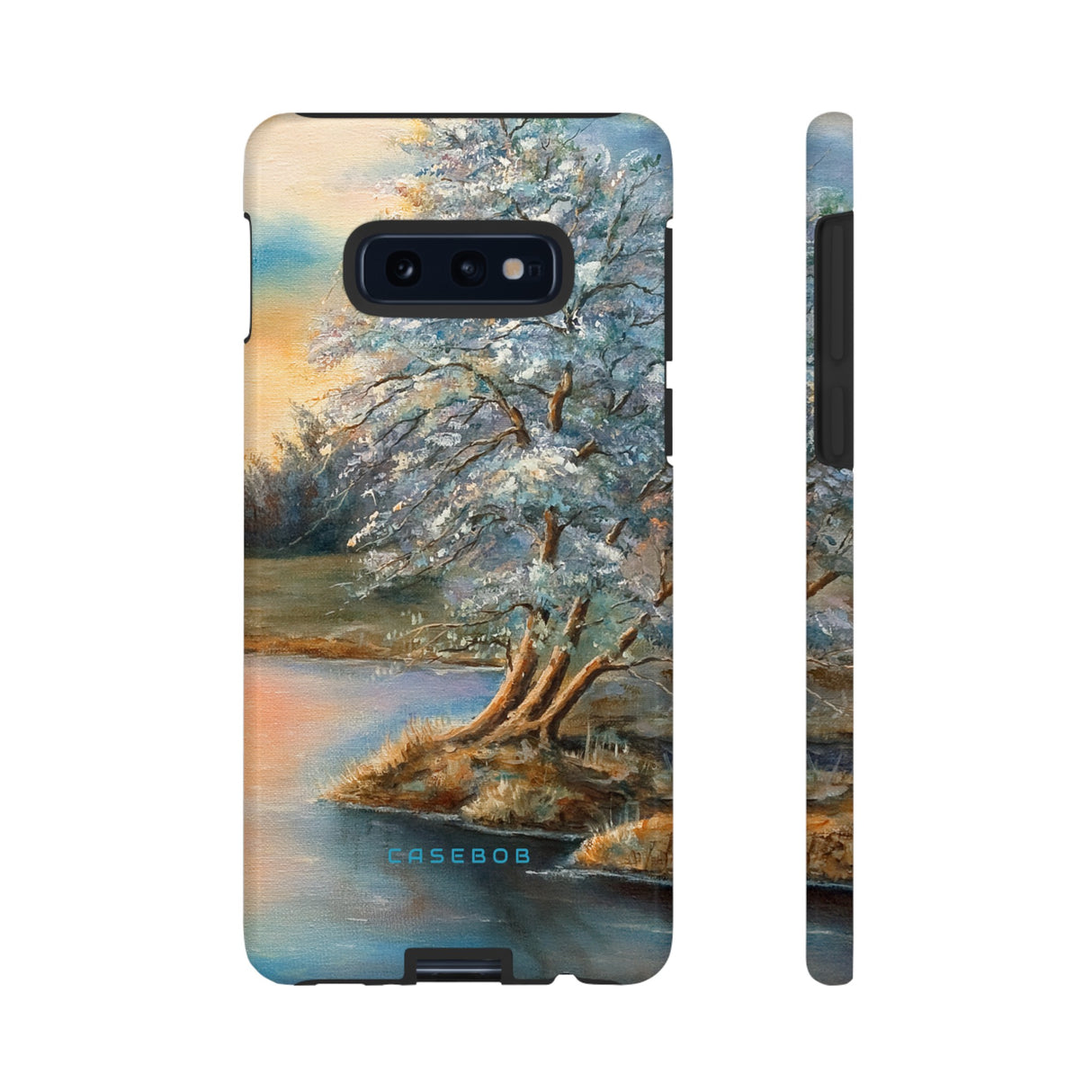 Winterday lake - Protective Phone Case