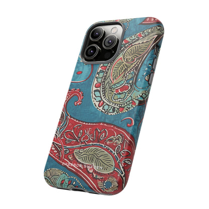 Vintage Paisley Elegance iPhone 14 - Tough Phone Case