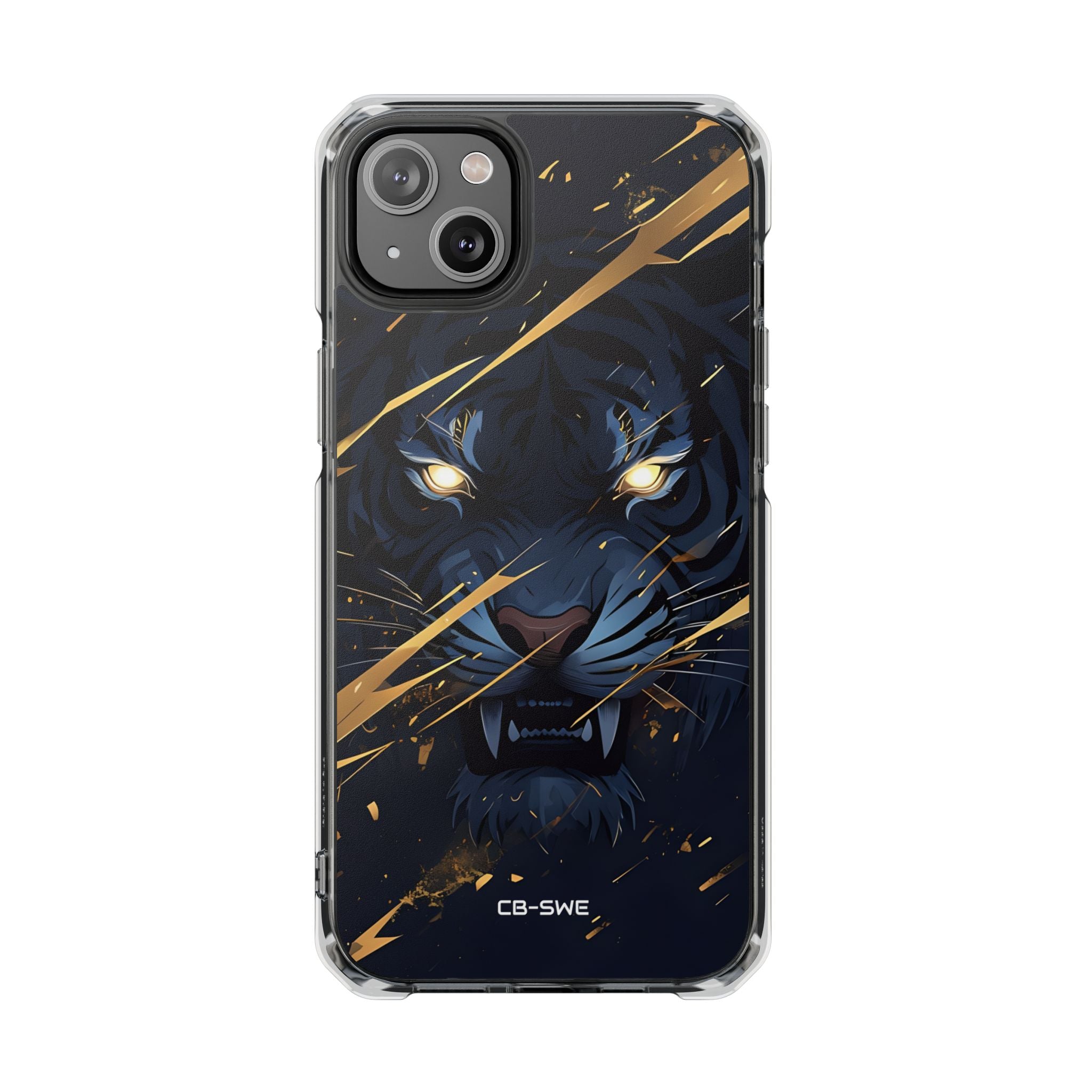 Tiger's Glowing Gaze iPhone Case - Impact