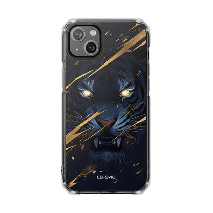 Tiger's Glowing Gaze iPhone Case - Impact
