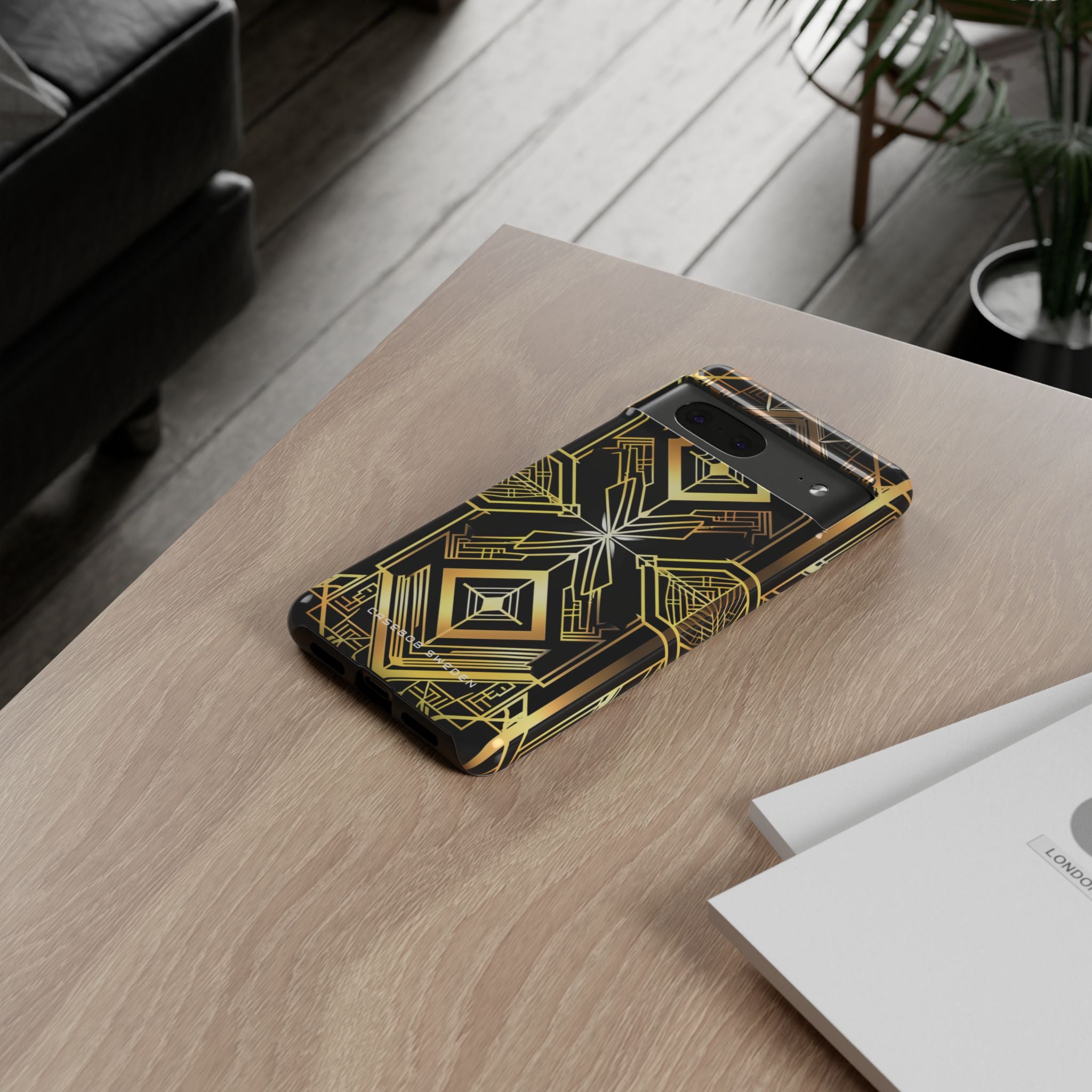 Golden Geometric Opulence Google Pixel 7 - Tough Phone Case