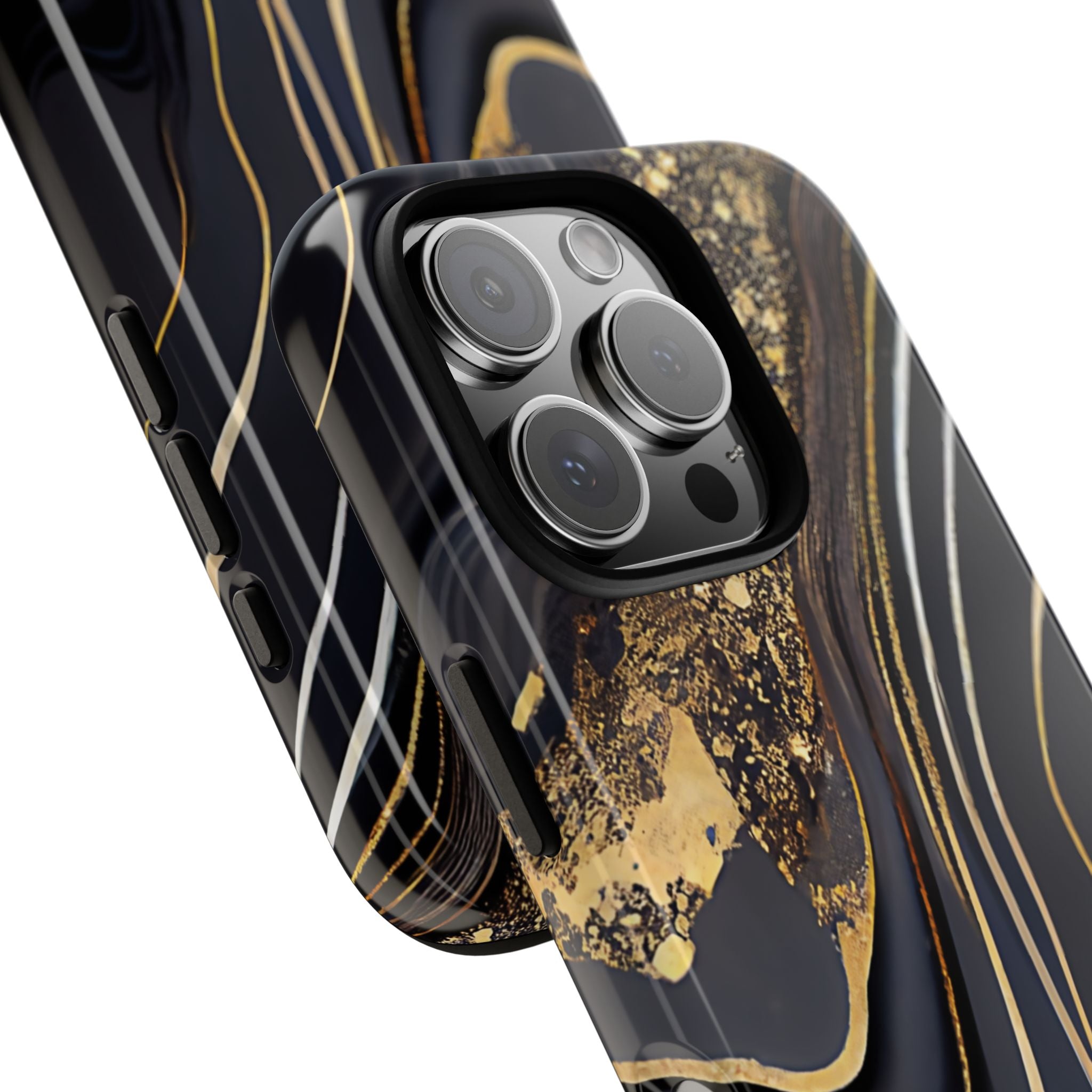 Elegant Gold Streams - iPhone Case