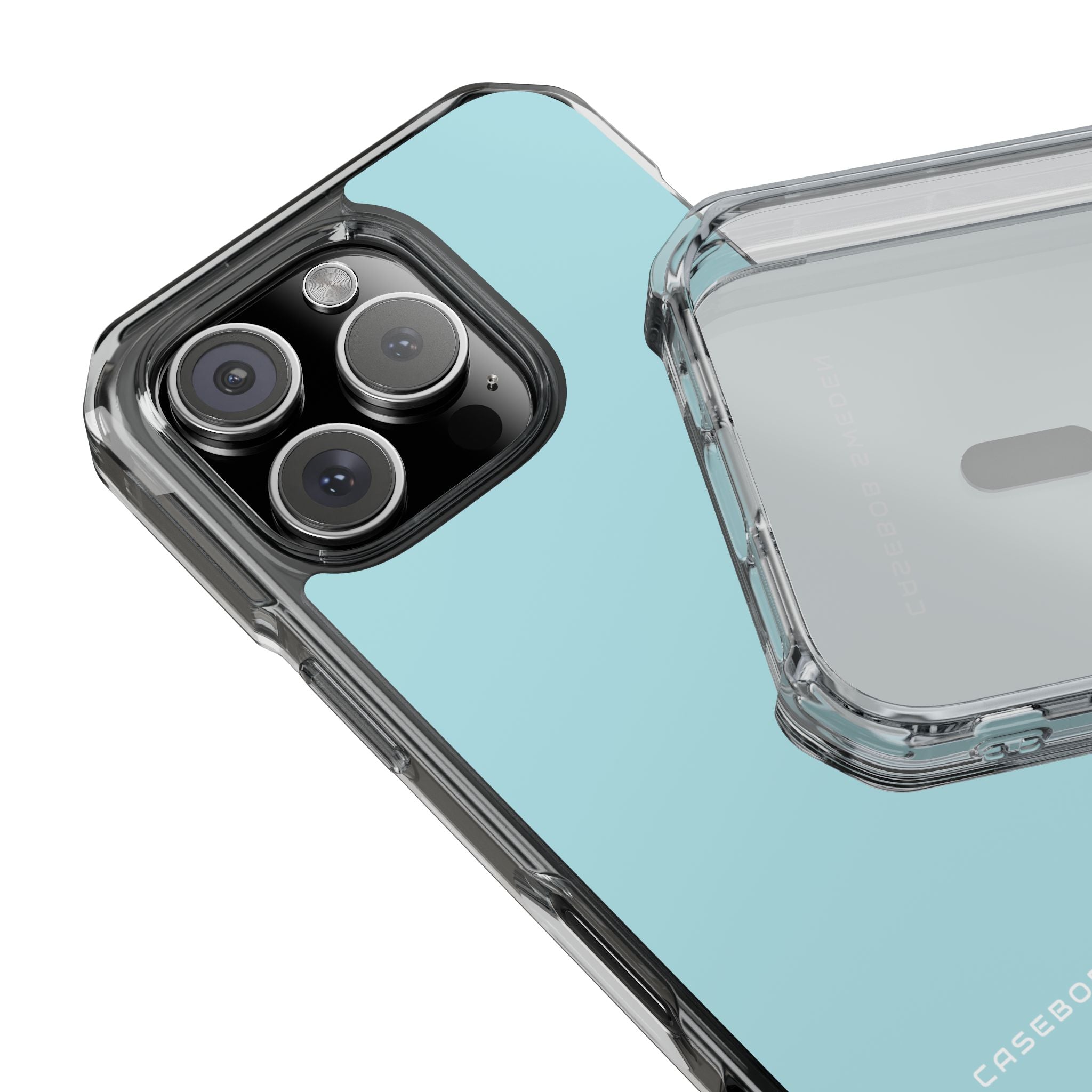 Powder Blue iPhone 16 - Clear Impact Phone Case