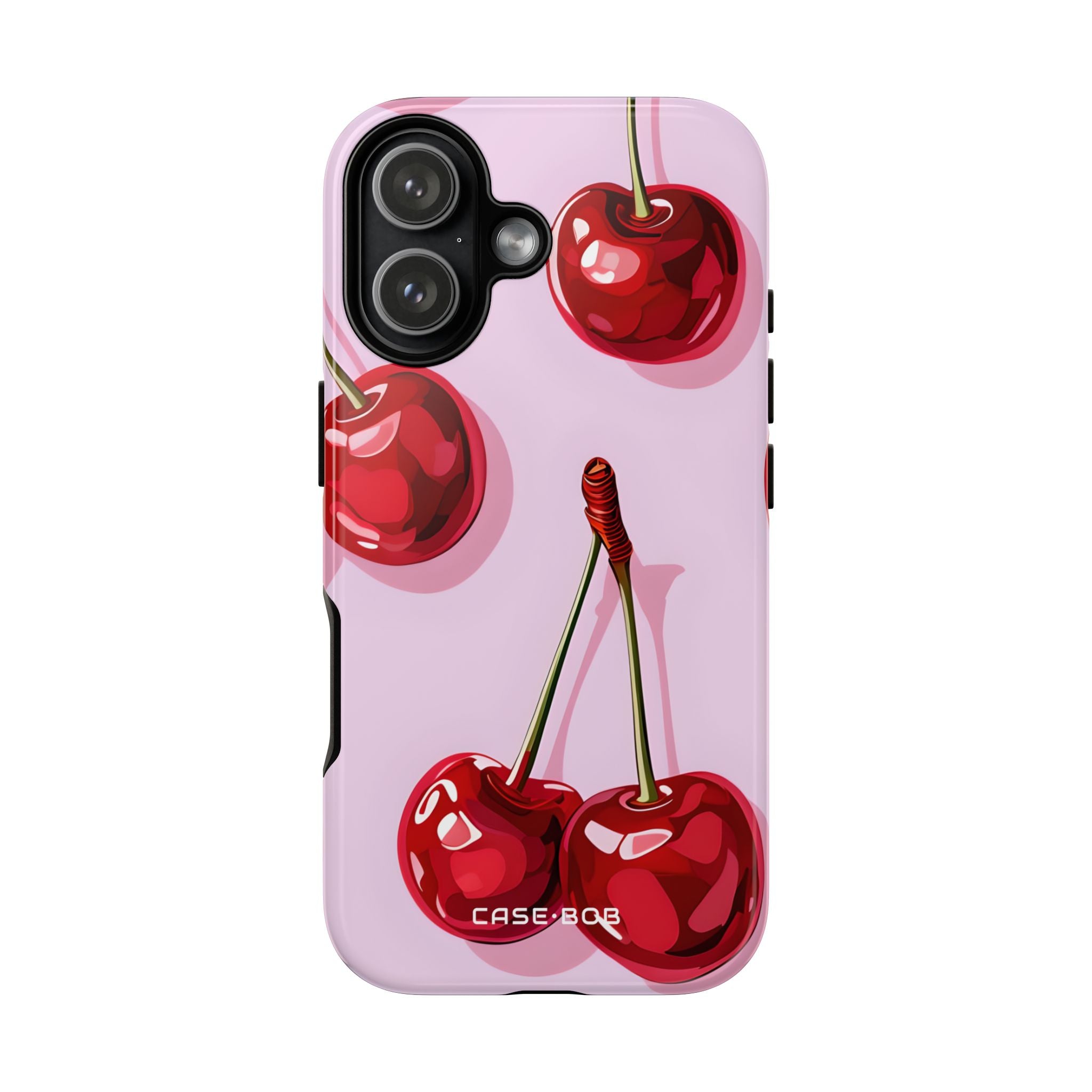 Glossy Cherry Burst iPhone 17 Case - Tough