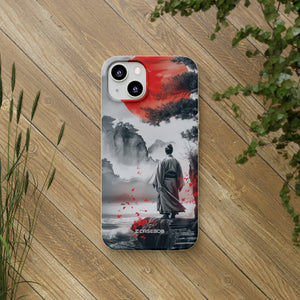 Serene Samurai Sunrise | Biodegradable Phone Case