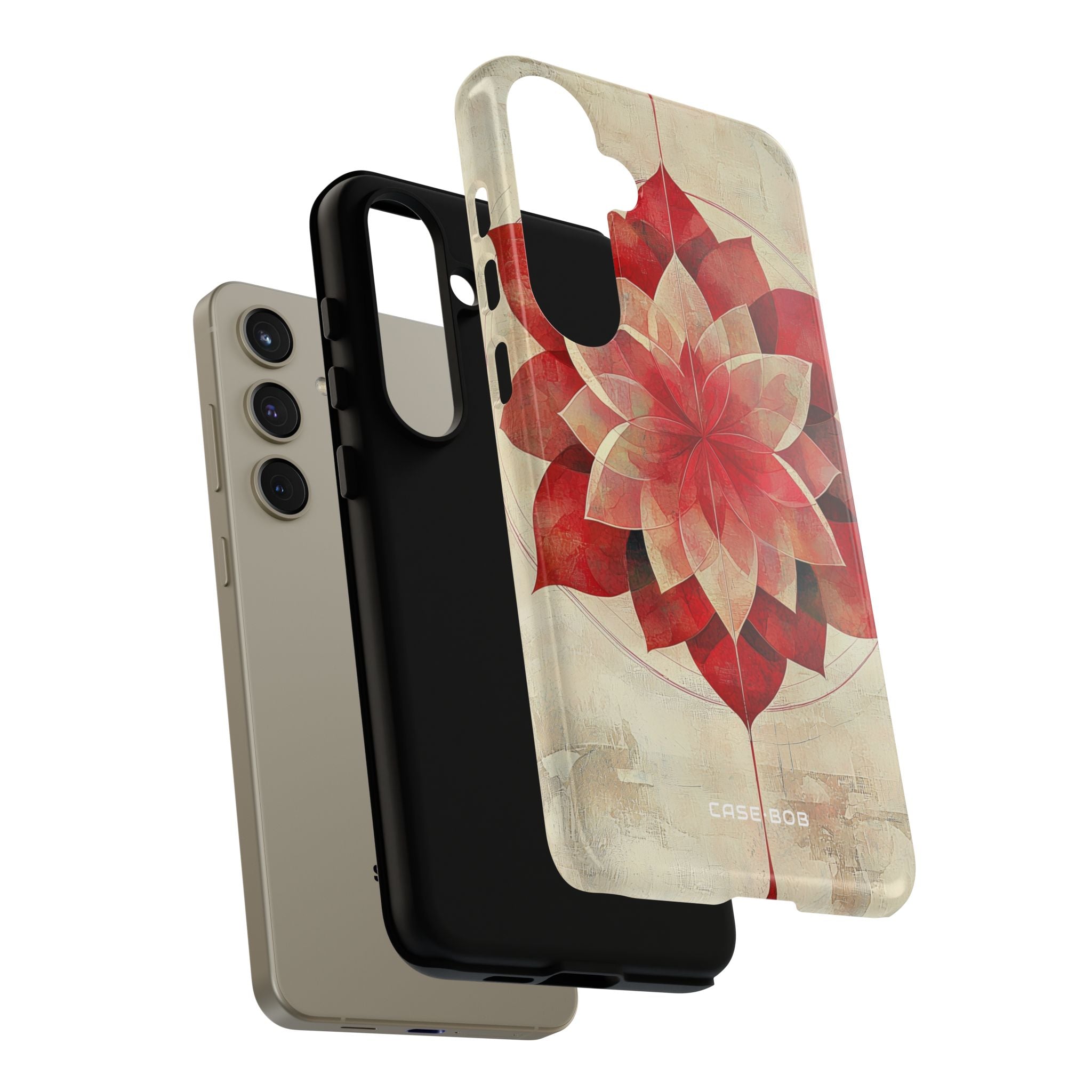 Crimson Bloom Samsung S24 Plus Case - Tough
