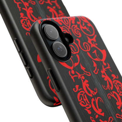 Gothic Crimson Symmetry iPhone 16 - Tough Phone Case