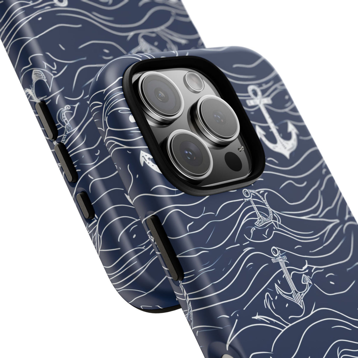 Nautical Whimsy: Anchors and Waves - for iPhone 16