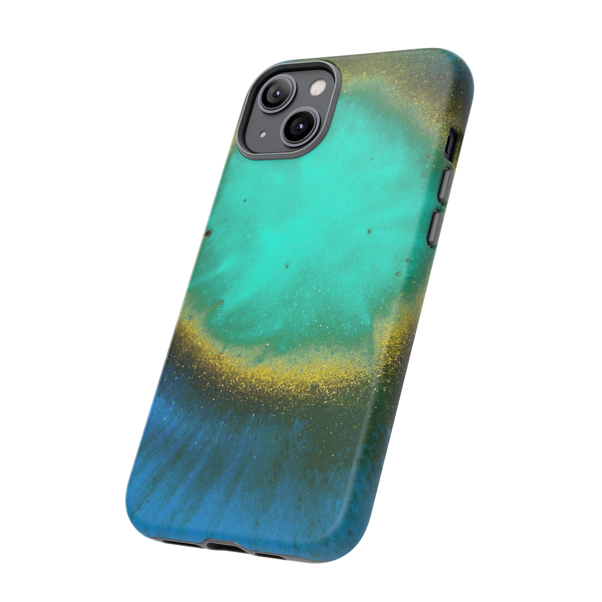 Green Yelly Ink Art iPhone Case (Protective) Phone Case