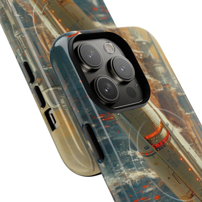 Futuristic Forest Voyage iPhone 14 - Tough+