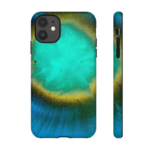 Green Yelly Ink Art iPhone Case (Protective) iPhone 11 Matte Phone Case