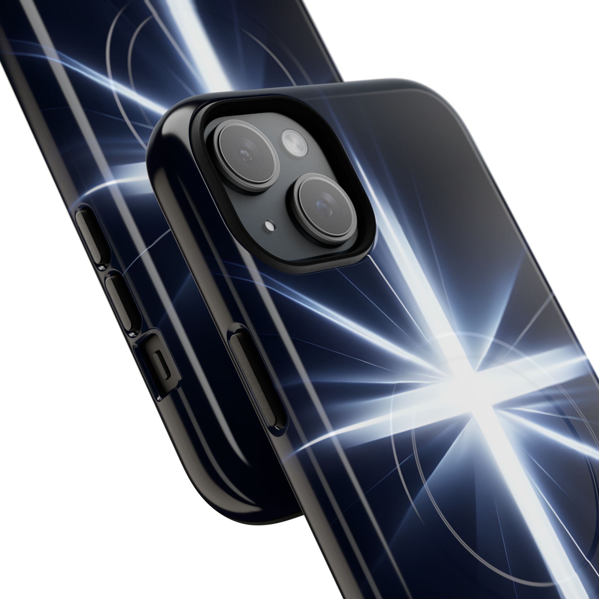 Glowing Crossburst iPhone 15 Plus Case - Tough+