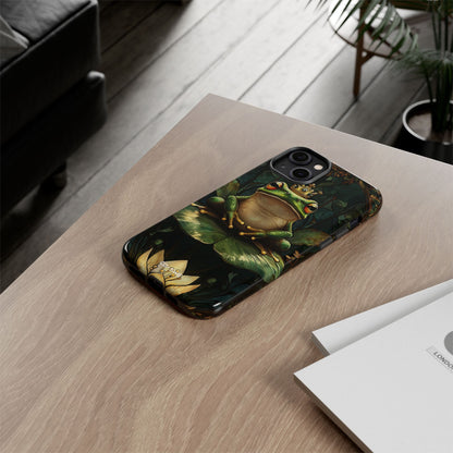 Crowned Frog Rests - iPhone Case