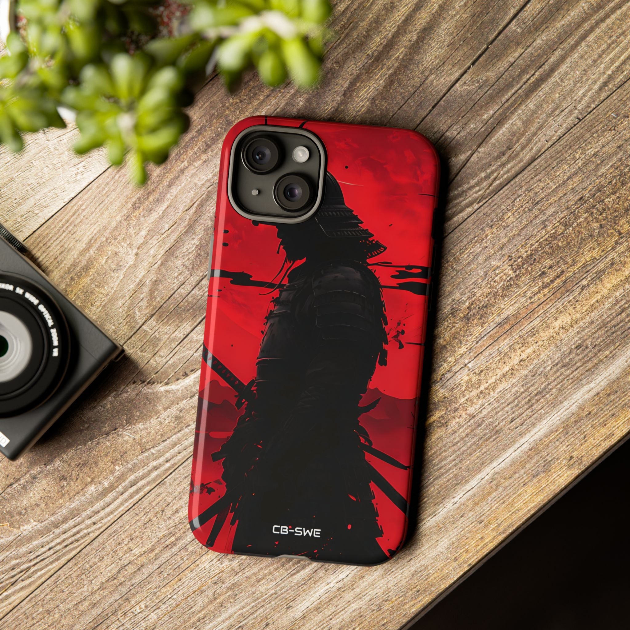 Red Samurai Shadow - iPhone Case