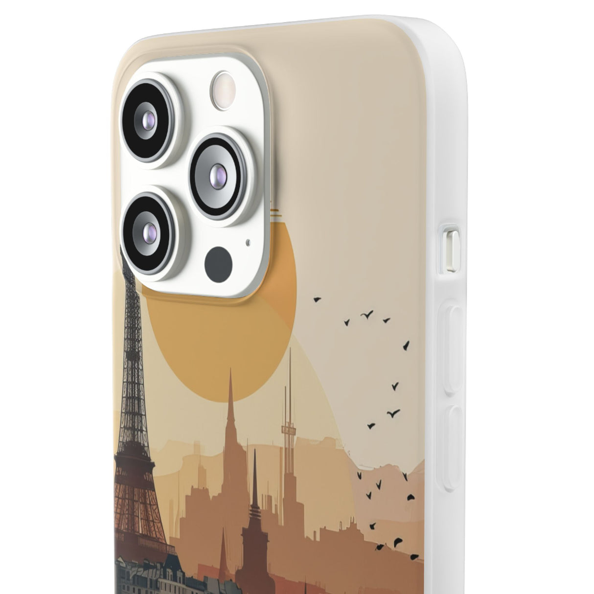 Parisian Sunset Serenity | Flexible Phone Case for iPhone