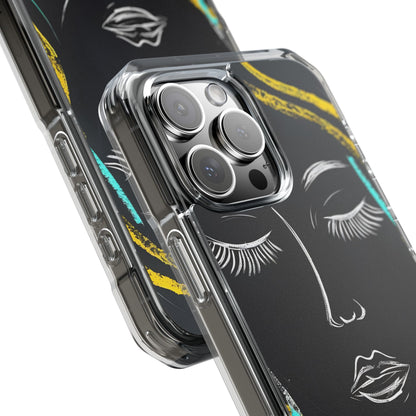 Vivid Minimalist Portrait iPhone Case - Impact