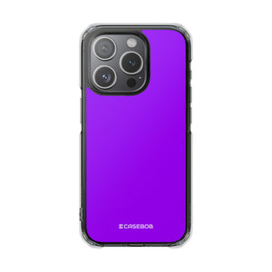 Vivid Violet | Handyhülle für iPhone (Clear Impact Case - Magnetisch) 