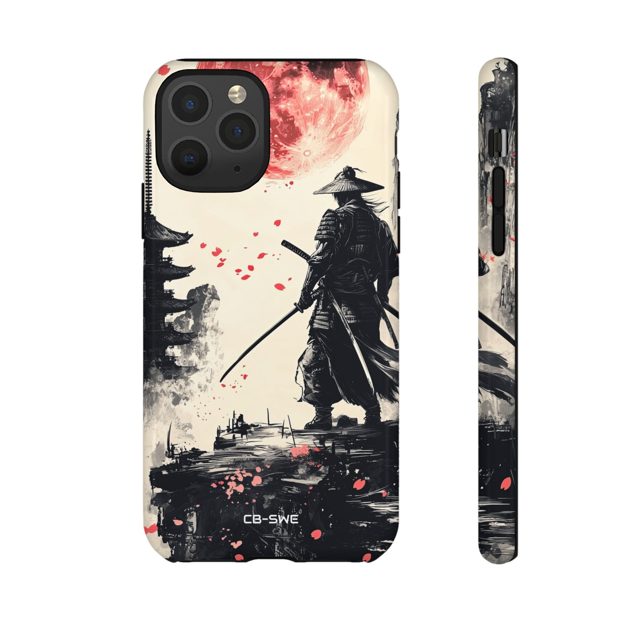 Samurai Gazes Moonward - iPhone Case