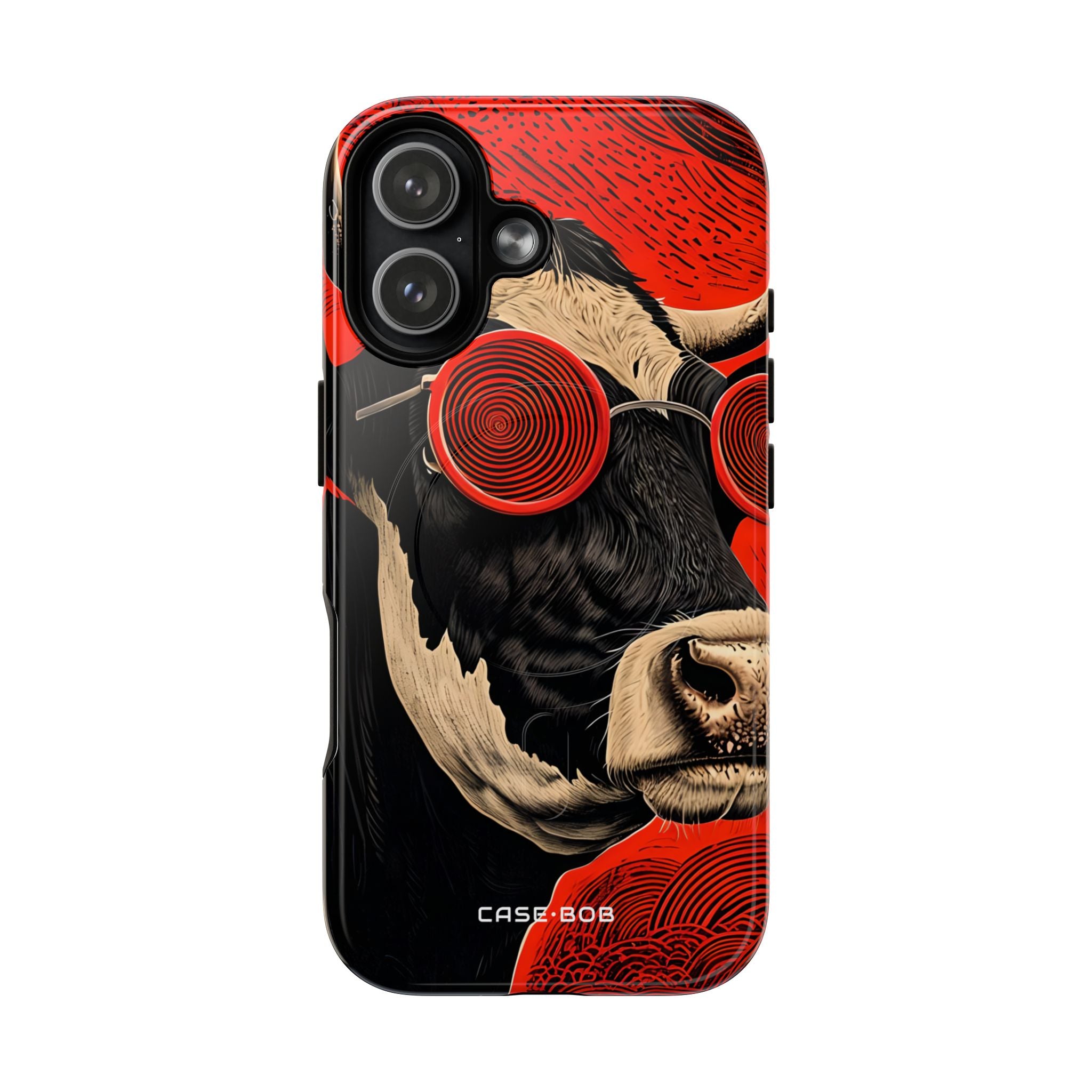 Hypnotic Cow iPhone 17 Case - Tough+
