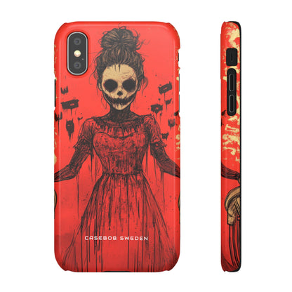 Haunting Scarlet Descent  iPhone X - Slim Phone Case