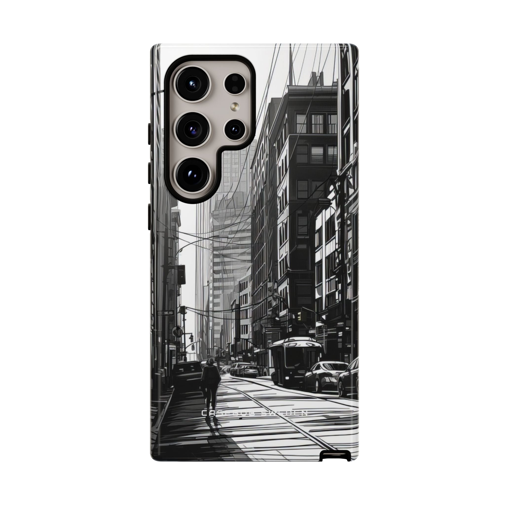 Urban Cityscape Line Perspective Samsung S24 - Tough Phone Case