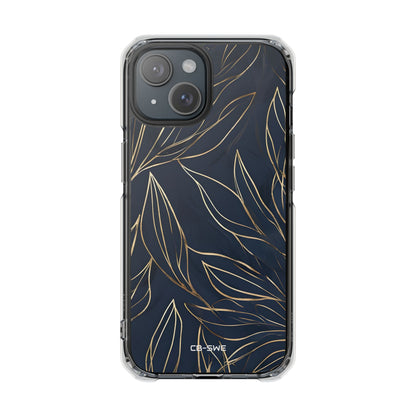 Modern Gold Leaves iPhone Case - Impact