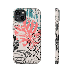 Rough Grunge Tropical - Protective Phone Case