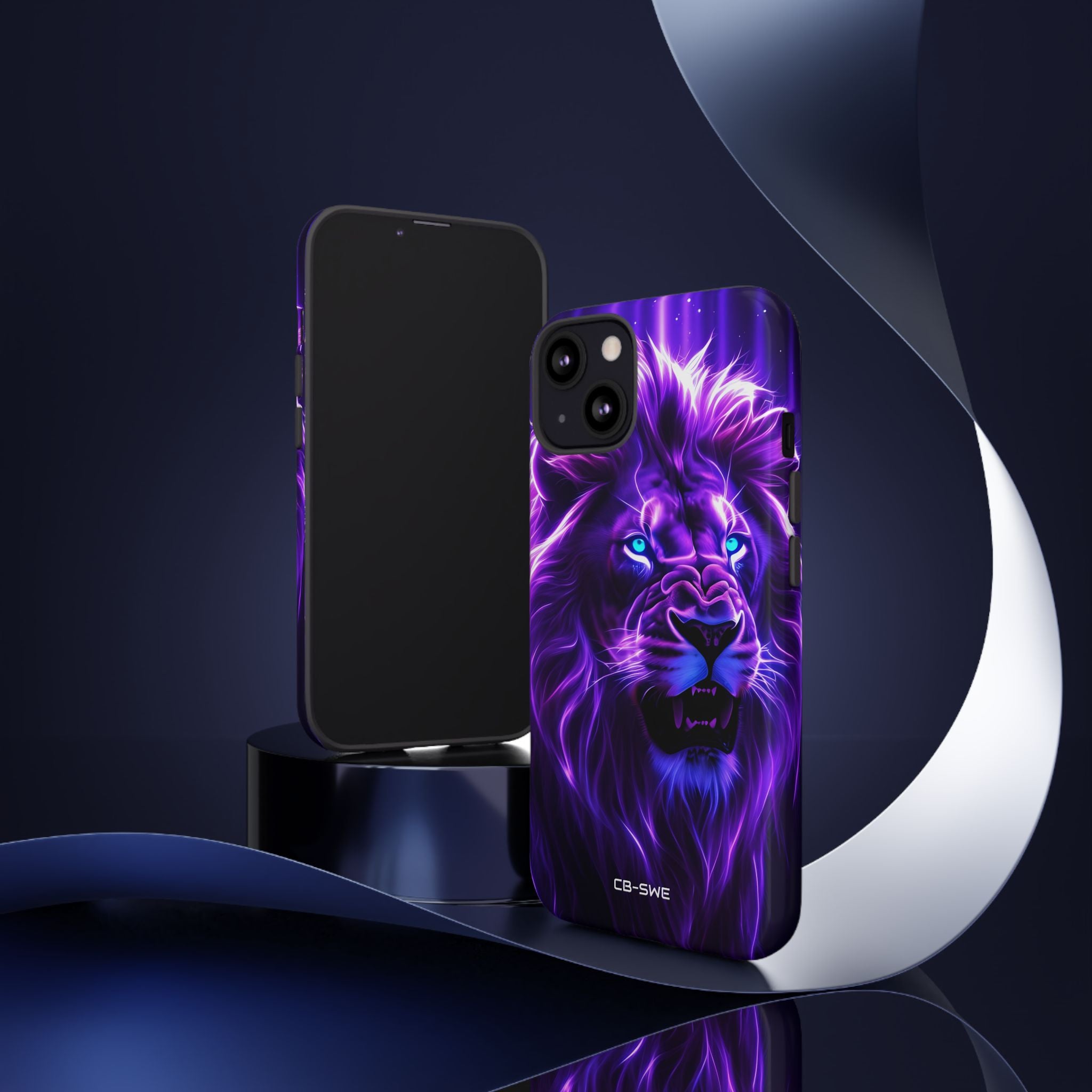Neon Lion Majesty - iPhone Case