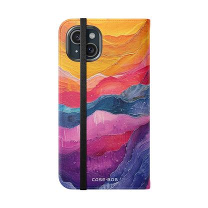 Golden Ridges - iPhone 15 Plus Case - Wallet