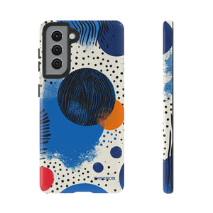 Blue Tranquil Geometry - Protective Phone Case