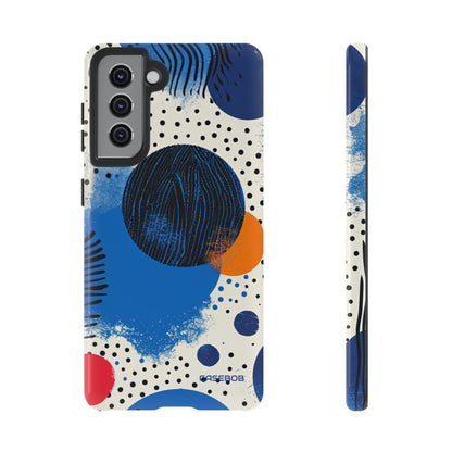 Blue Tranquil Geometry - Protective Phone Case