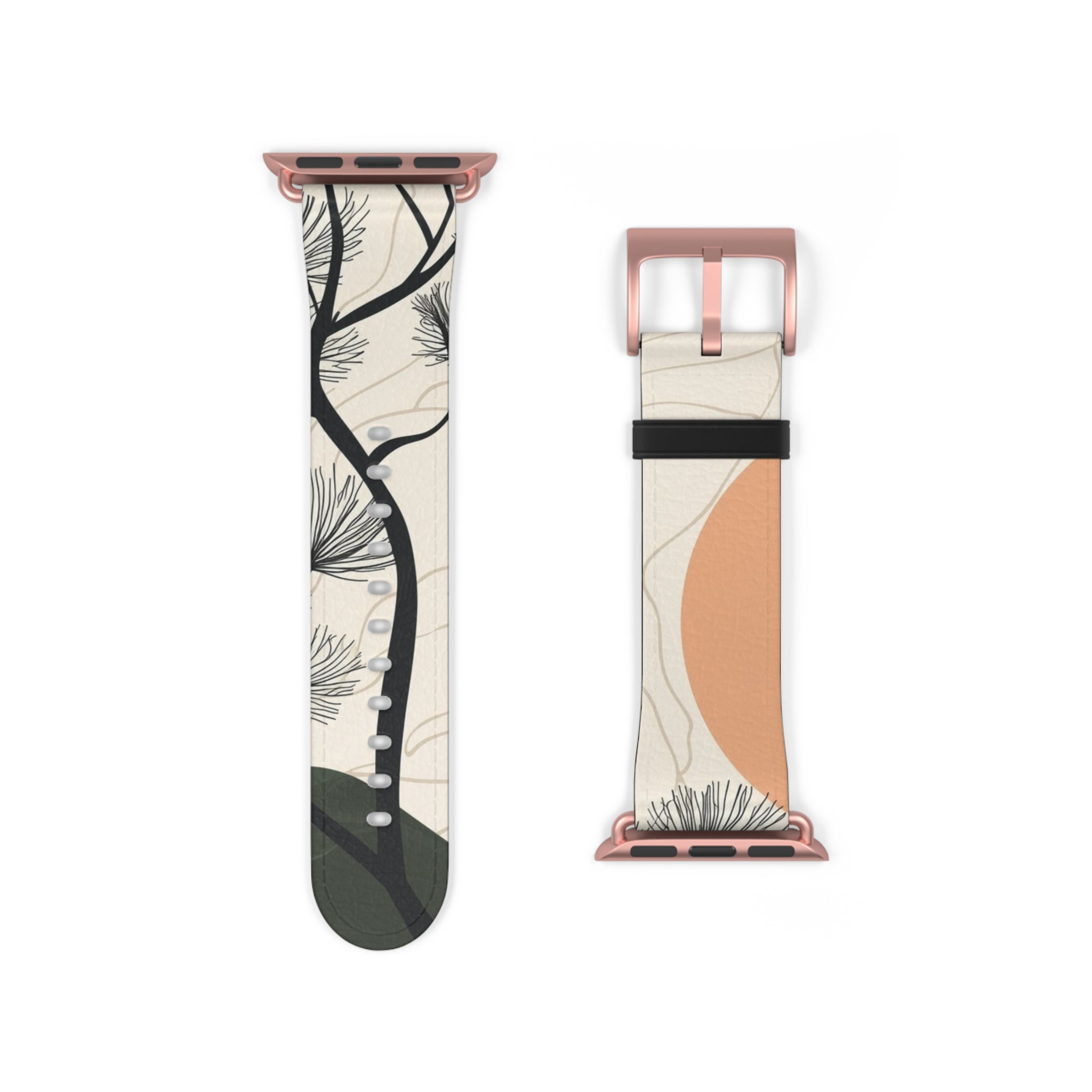 Spiky Tree Sunset - Watch Band