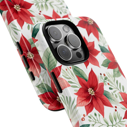 Poinsettias Bloom Bright - iPhone Case