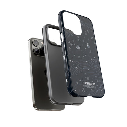 Digitale golfvormen verbinding iPhone 14 - Tough